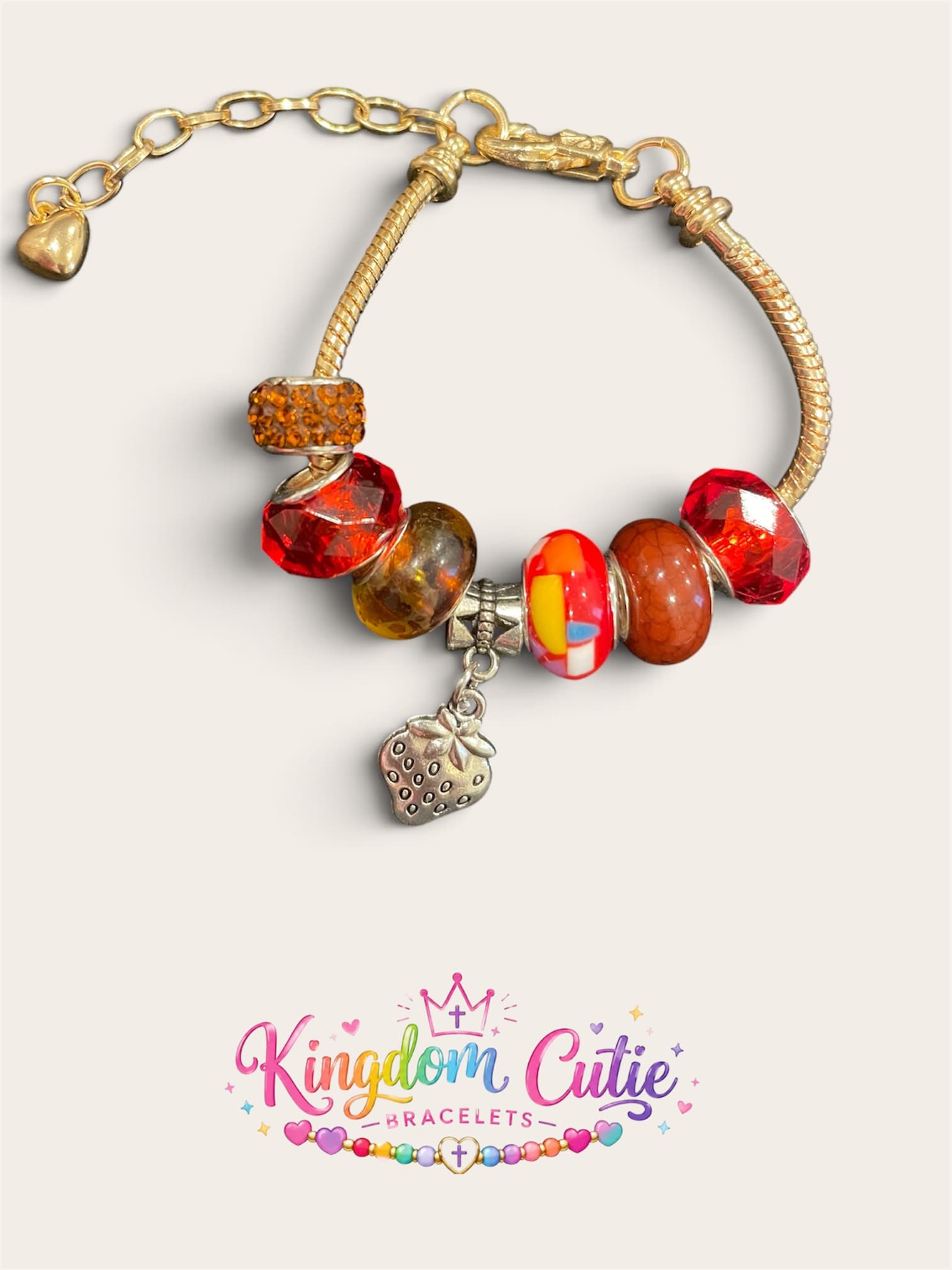 Fruit of the Spirit Strawberry Bracelet